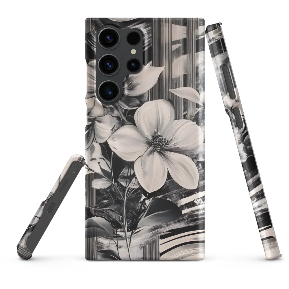 Ethereal Bloom: A Dance of Monochromes