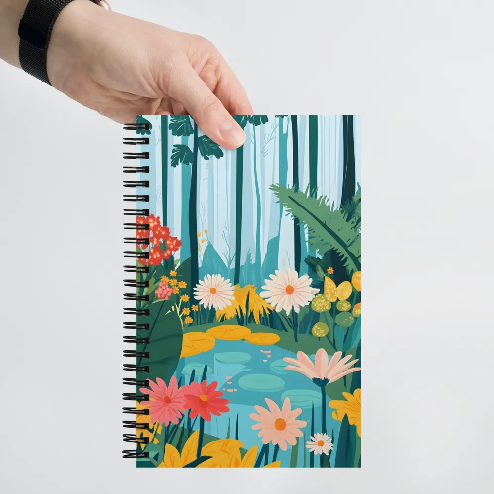 Serenity in Bloom | Spiral Notebook