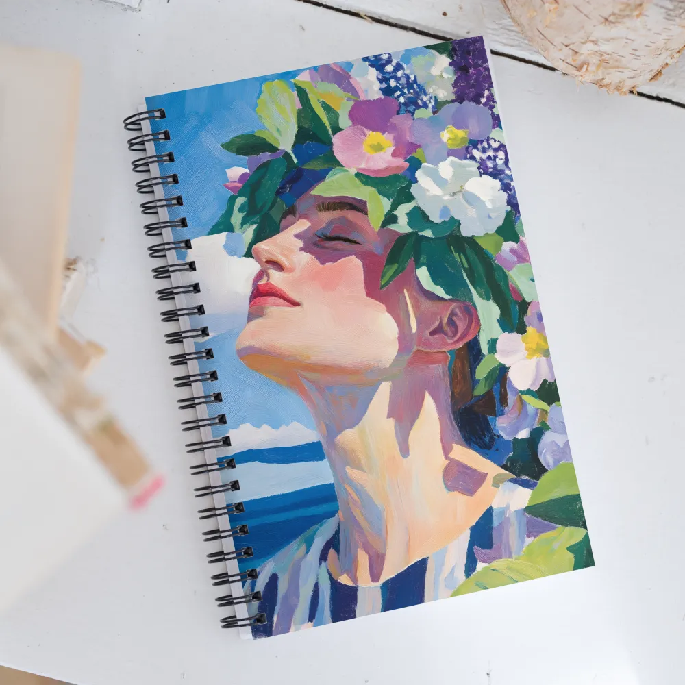 Blossom of Serenity | Spiral Notebook