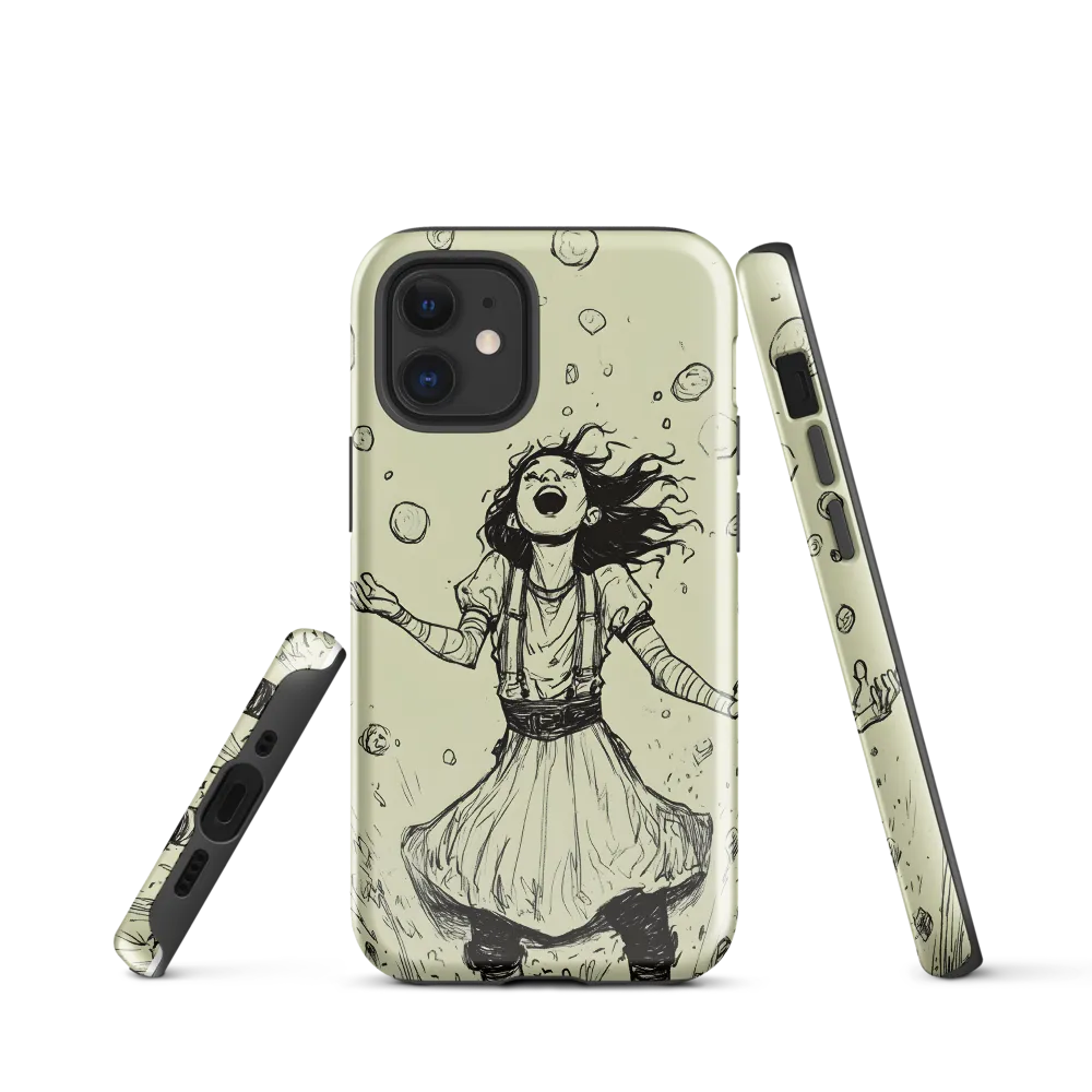 The Joy of Bubbles | Phone Case |  12 mini | Tough Case | Glossy
