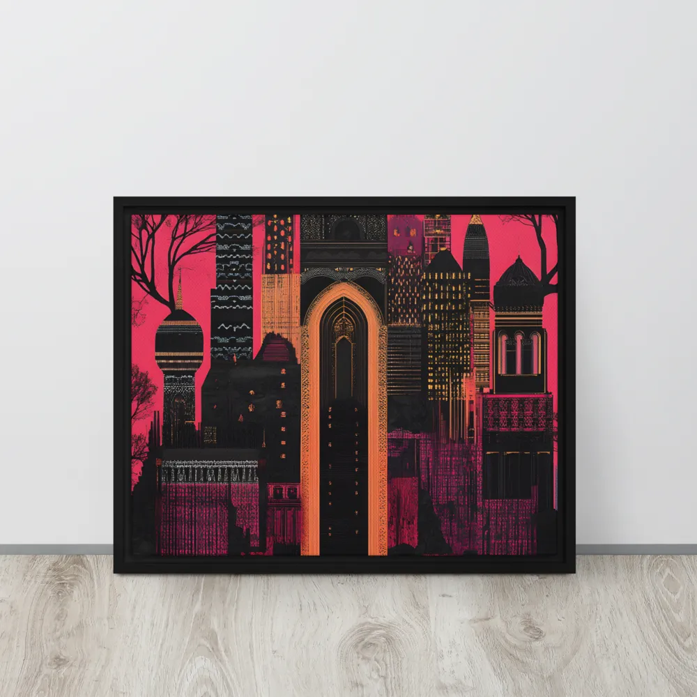 Urban Reverie | Canvas with Black Frame | 16″×20″