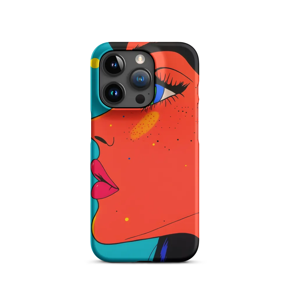 Vibrant Feminine Profile in Pop Art