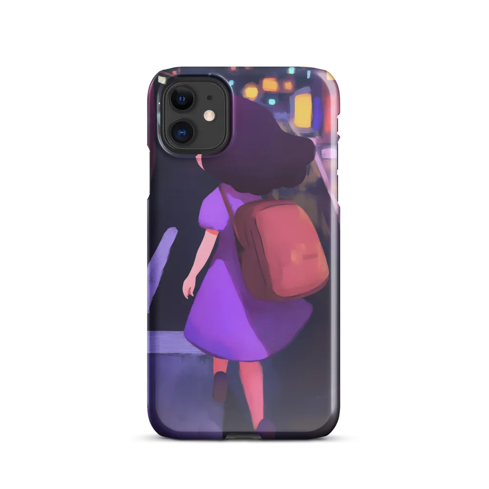 Wandering Through Neon Dreams | Phone Case |  11 | Snap Case | Glossy