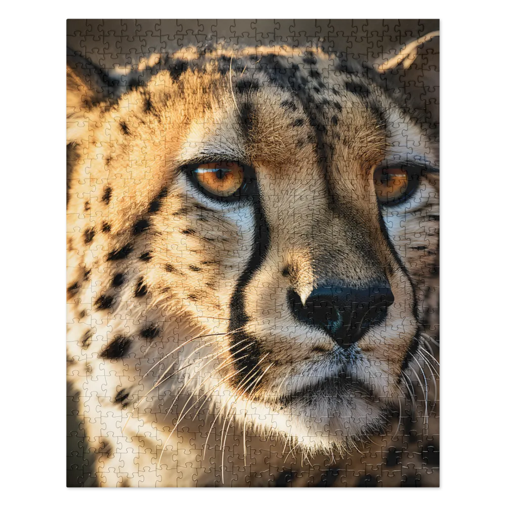 The Intense Gaze of the Cheetah | Jigsaw Puzzle | 520 pieces