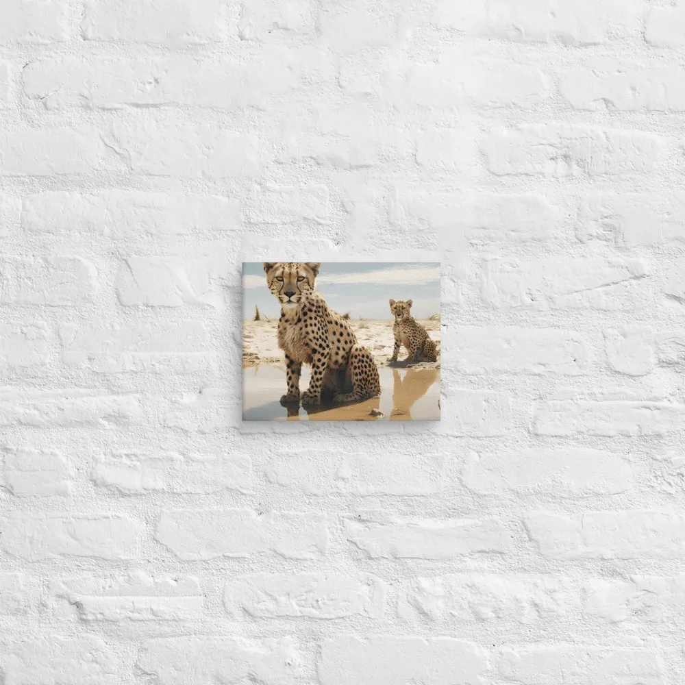 Silent Watchers of the Savanna | Canvas | 8″×10″