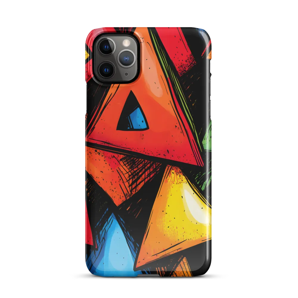 Vibrant Triangles in Abstract Harmony | Phone Case |  11 Pro Max | Snap Case | Glossy