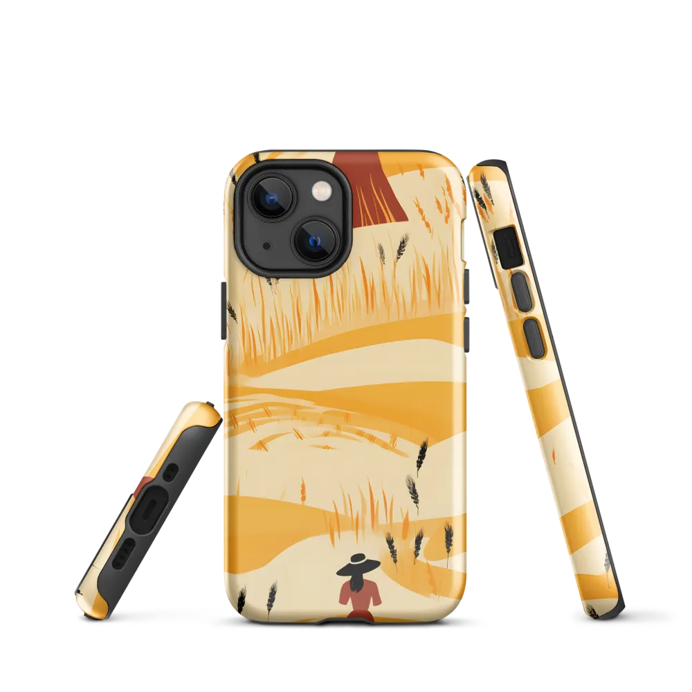 Embracing the Fields: A Floral Journey | Phone Case |  13 mini | Tough Case | Glossy