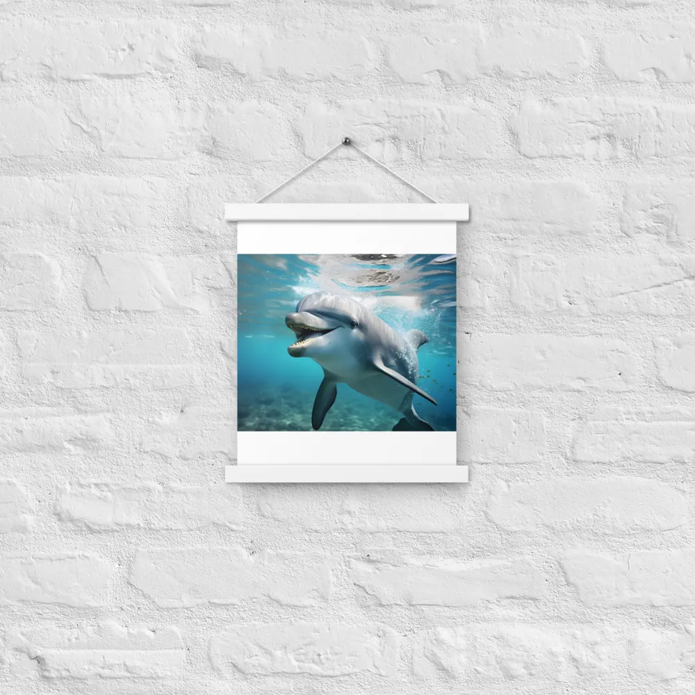 Joyful Marine Grace | Poster With White Wood Hanger | 11″×14″