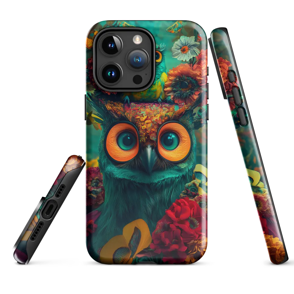 Majestic Harmony: The Floral Owl