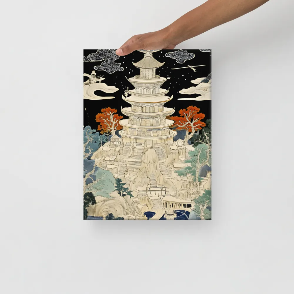 Whispers of the Pagoda | Canvas | 12″×16″