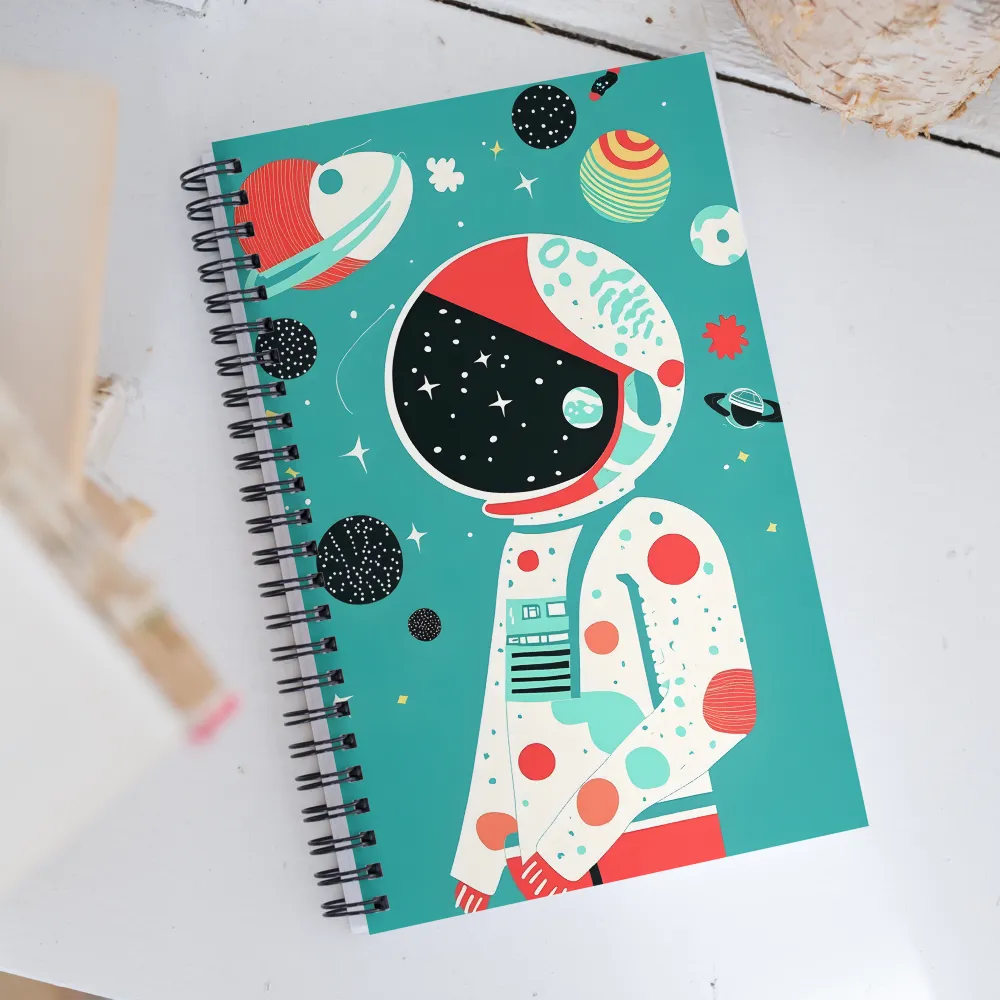 Cosmic Explorer: A Playful Journey Through Space | Spiral Notebook