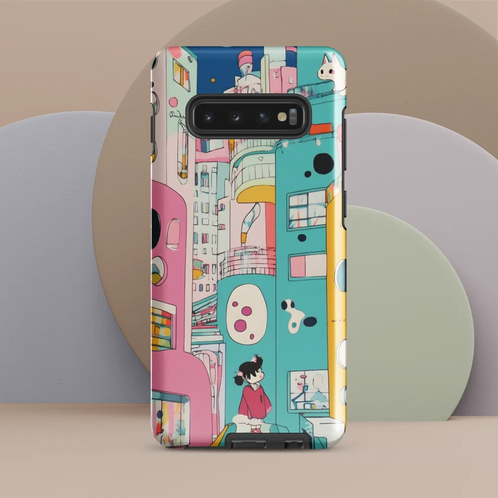 Whimsical Cityscape Dreams | Phone Case |  S10 Plus | Tough Case | Glossy