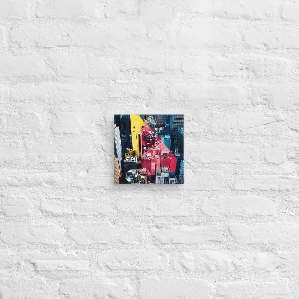 Dynamic Urban Symphony | Canvas | 8″×8″