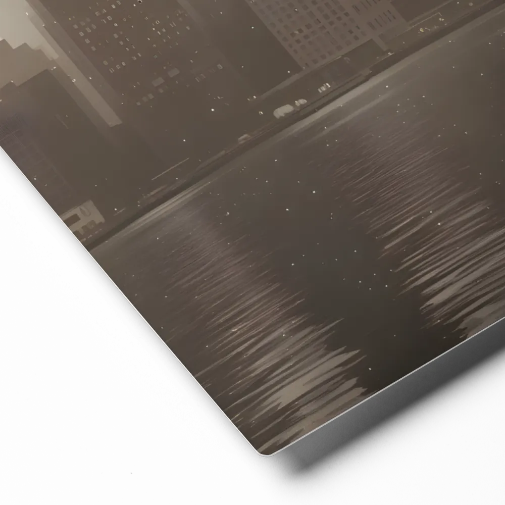 Harbor Heron 
 Metal Print | 12″x 12″