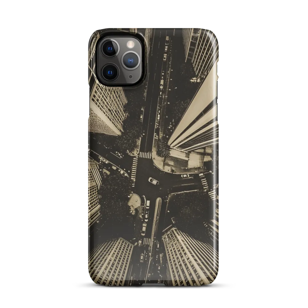 Urban Symphony: Aerial Perspective of City Life | Phone Case |  11 Pro Max | Snap Case | Glossy