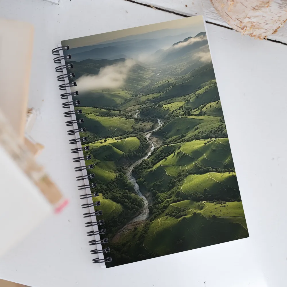 Tranquil Green Valleys | Spiral Notebook