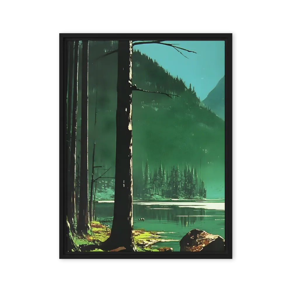 Reflections of Tranquility | Canvas with Black Frame | 24″×32″