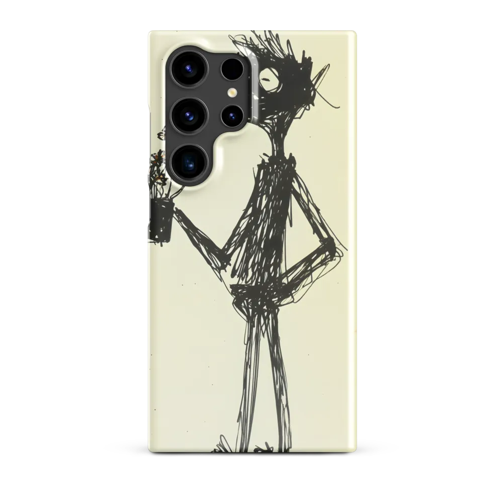 Whimsical Figure with Flowers