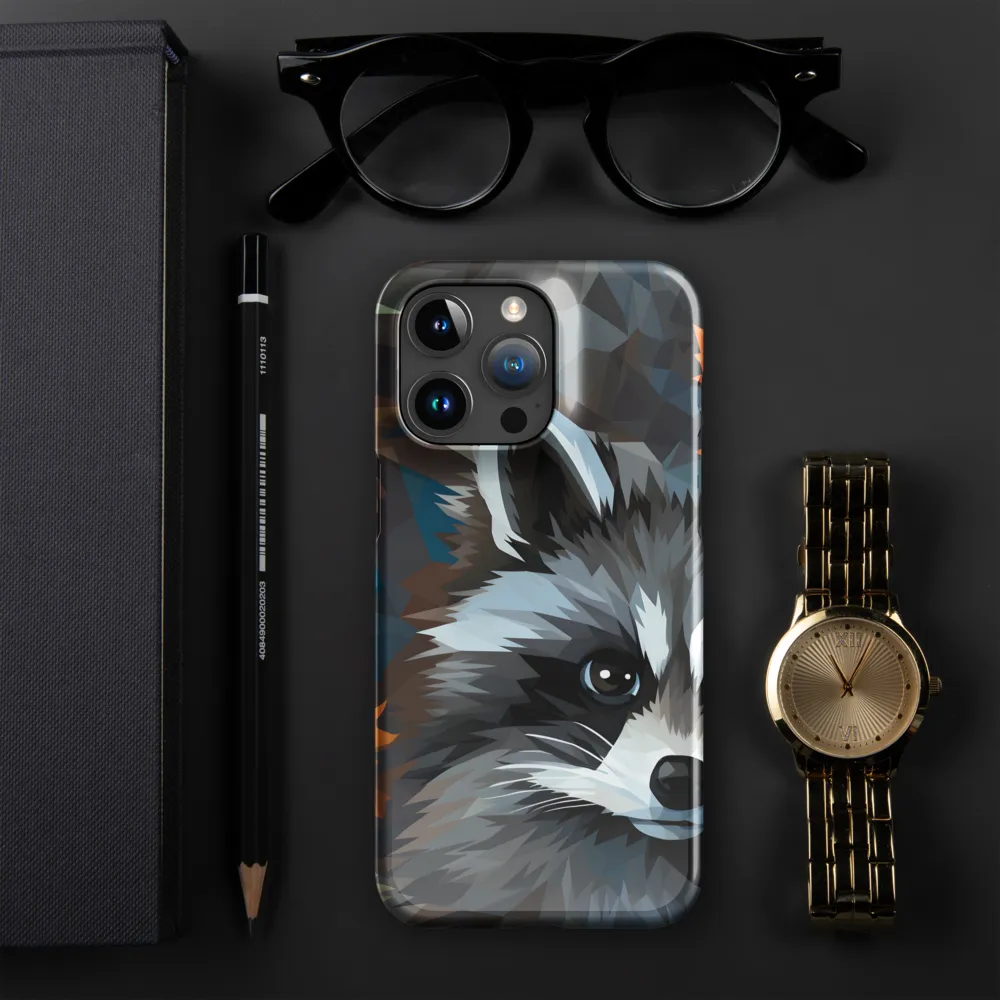 Whispers of Autumn: The Raccoon's Gaze | Phone Case |  15 Pro Max | Snap Case | Glossy