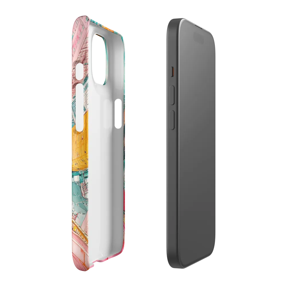 Vertical Horizons: A Surreal Cityscape Adventure | Phone Case |  15 | Snap Case | Matte