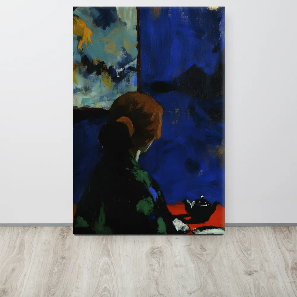 Contemplation Under the Night Sky | Canvas | 24″×36″