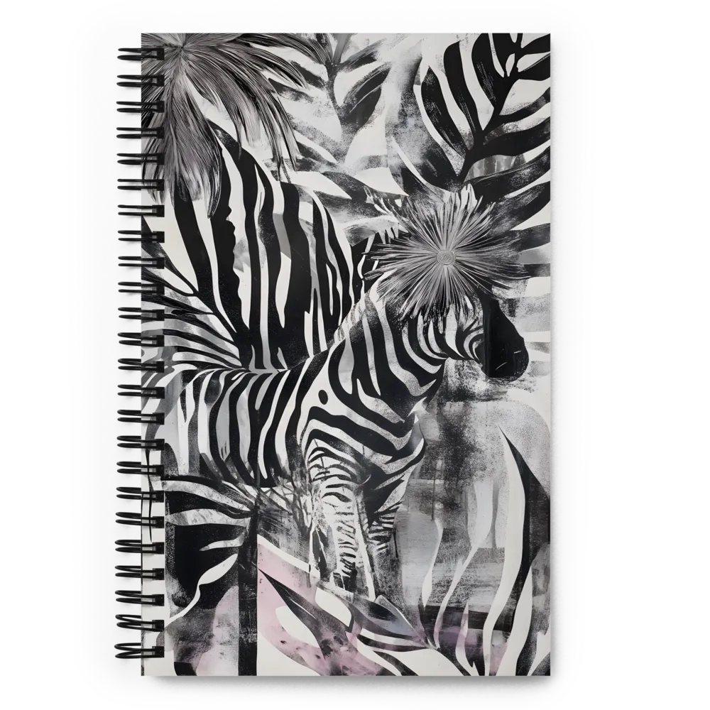 Zebra in the Jungle of Illusions | Spiral Notebook