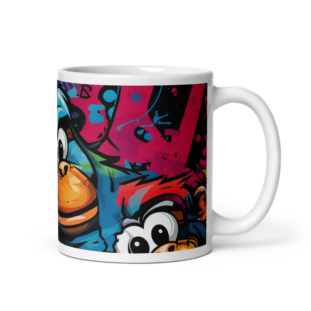 Urban Jungle: A Whimsical Monkey Parade | Mug with White inside | 11 oz