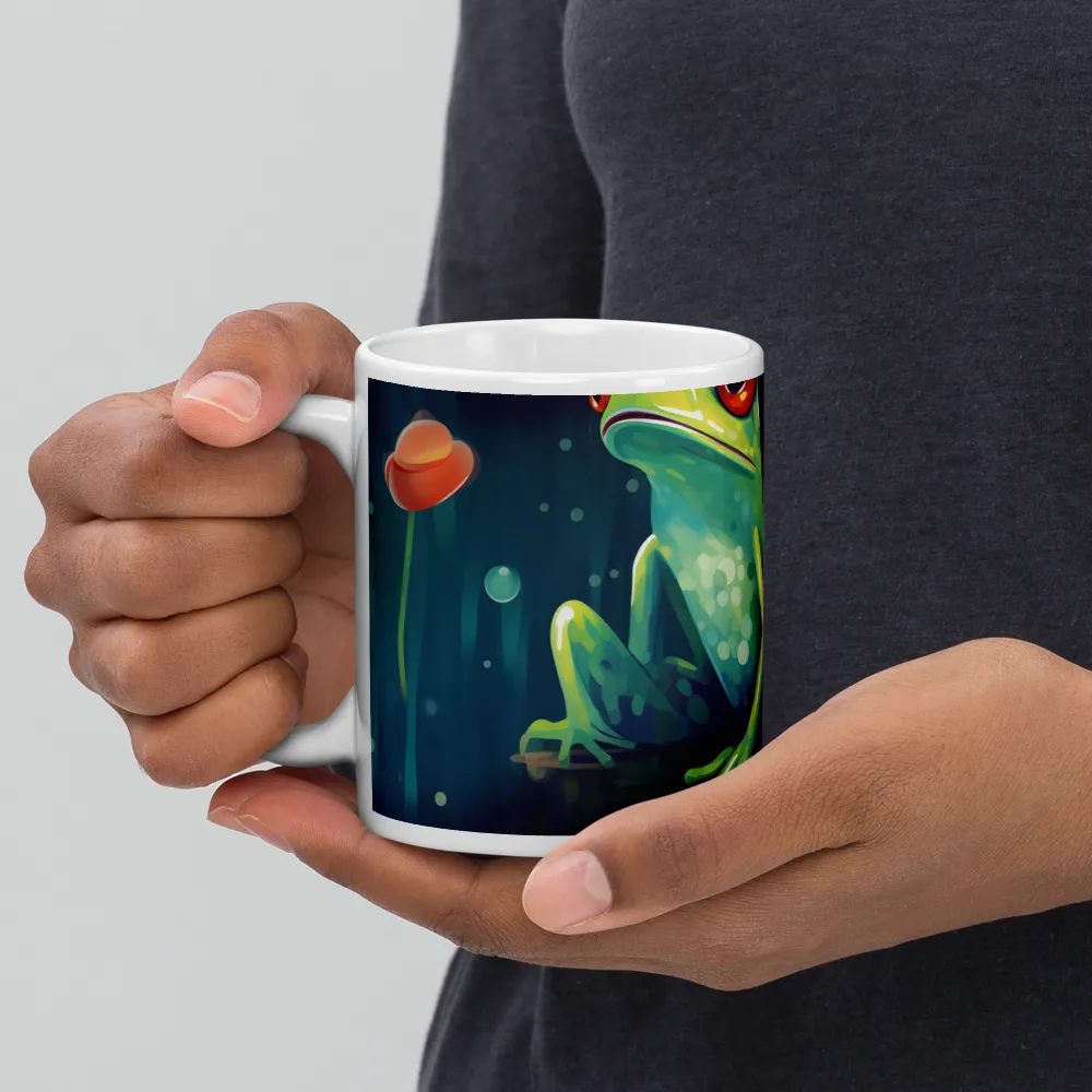 Playful Frogs in a Lush Pond | Mugs | Multiple Sizes & Colors