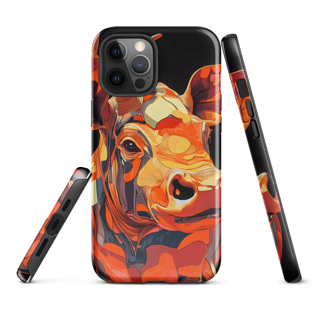 Modern Serenade: The Vibrant Cow