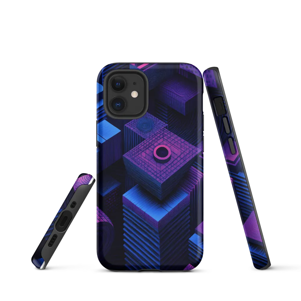 Geometric Dreams in Blue and Purple