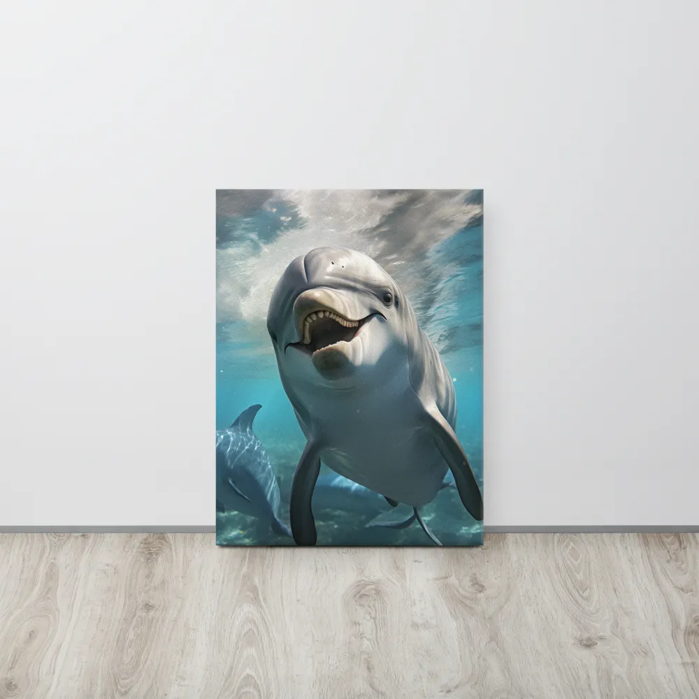 Beneath the Waves: A Dolphin's Dance