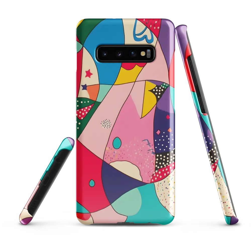 Playful Geometry in Color | Phone Case |  S10 Plus | Snap Case | Glossy