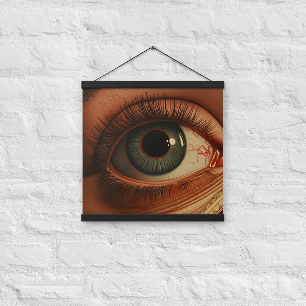 The Gaze of Anatomy | Poster With Black Wood Hanger | 16″×16″