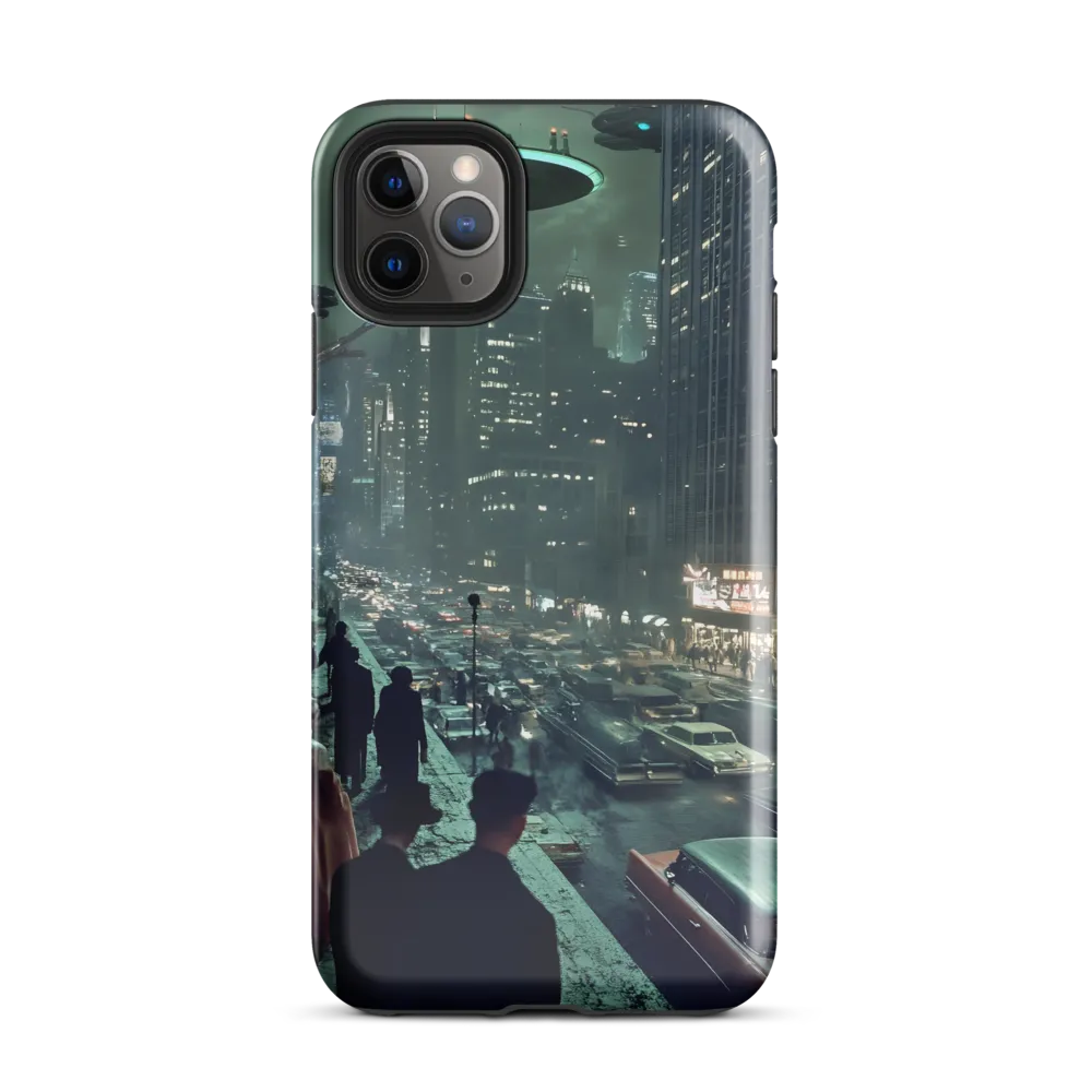 Mysterious Encounters in a Neon City | Phone Case |  11 Pro Max | Tough Case | Glossy