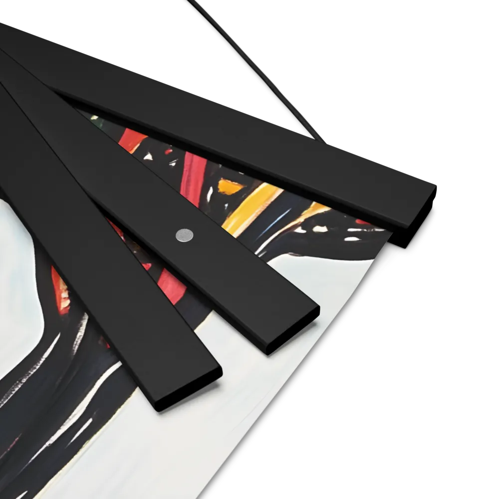 Vibrant Nature's Embrace | Poster With Black Wood Hanger | 16″×16″