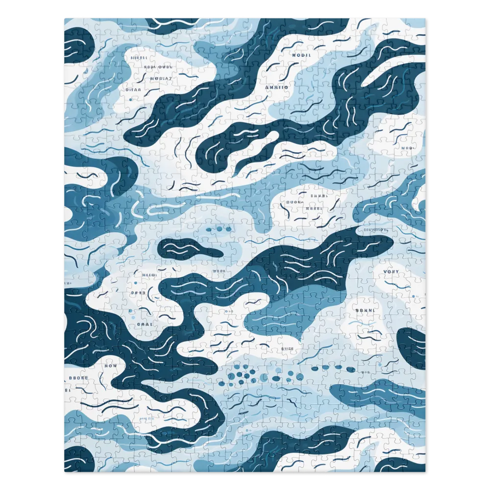 Flowing Waters: An Abstract Journey | Jigsaw Puzzle | 520 pieces