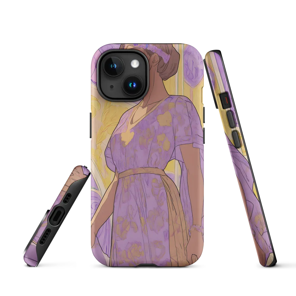 Elegance in Floral Harmony | Phone Case |  15 | Tough Case | Matte