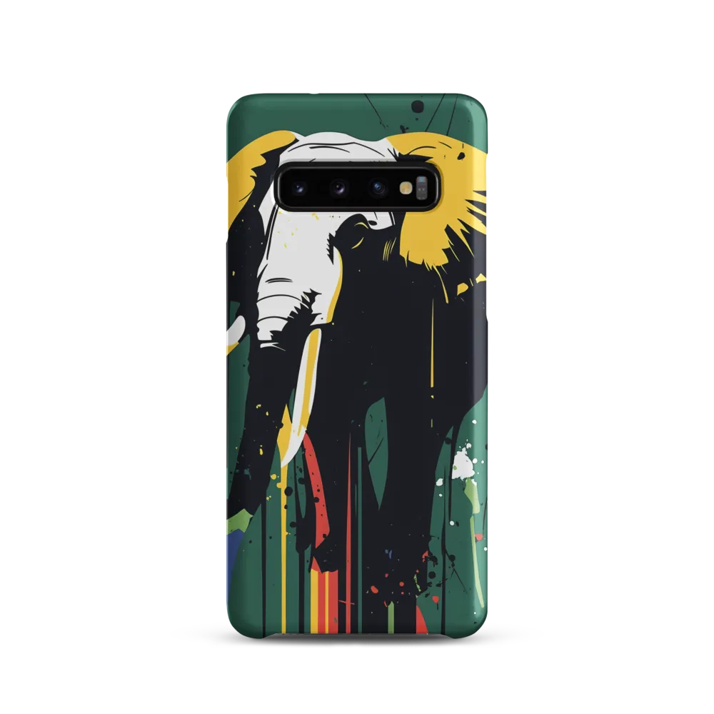 Majestic Minimalism: The Colorful Elephant