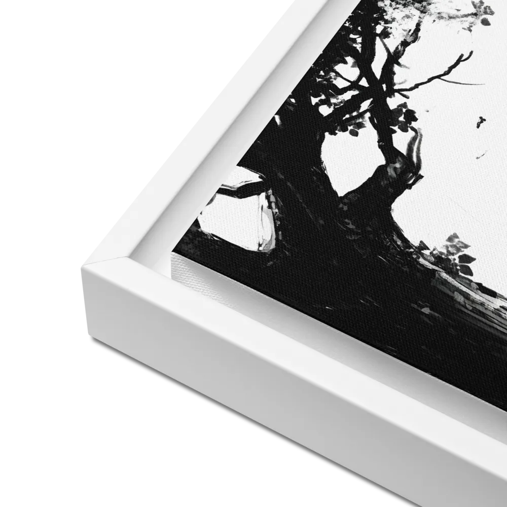 Whispers of Nature | Canvas with White Frame | 12″×12″