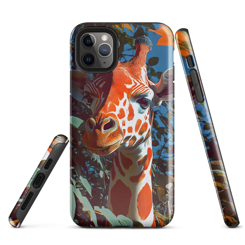 Giraffe in the Lush Canopy | Phone Case |  11 Pro Max | Tough Case | Glossy