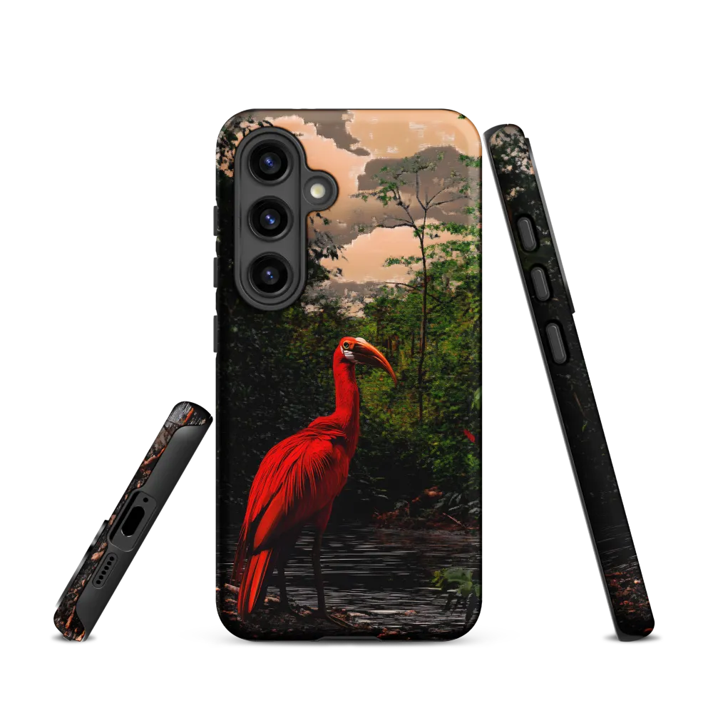 Enigmatic Elegance: The Scarlet Observer
