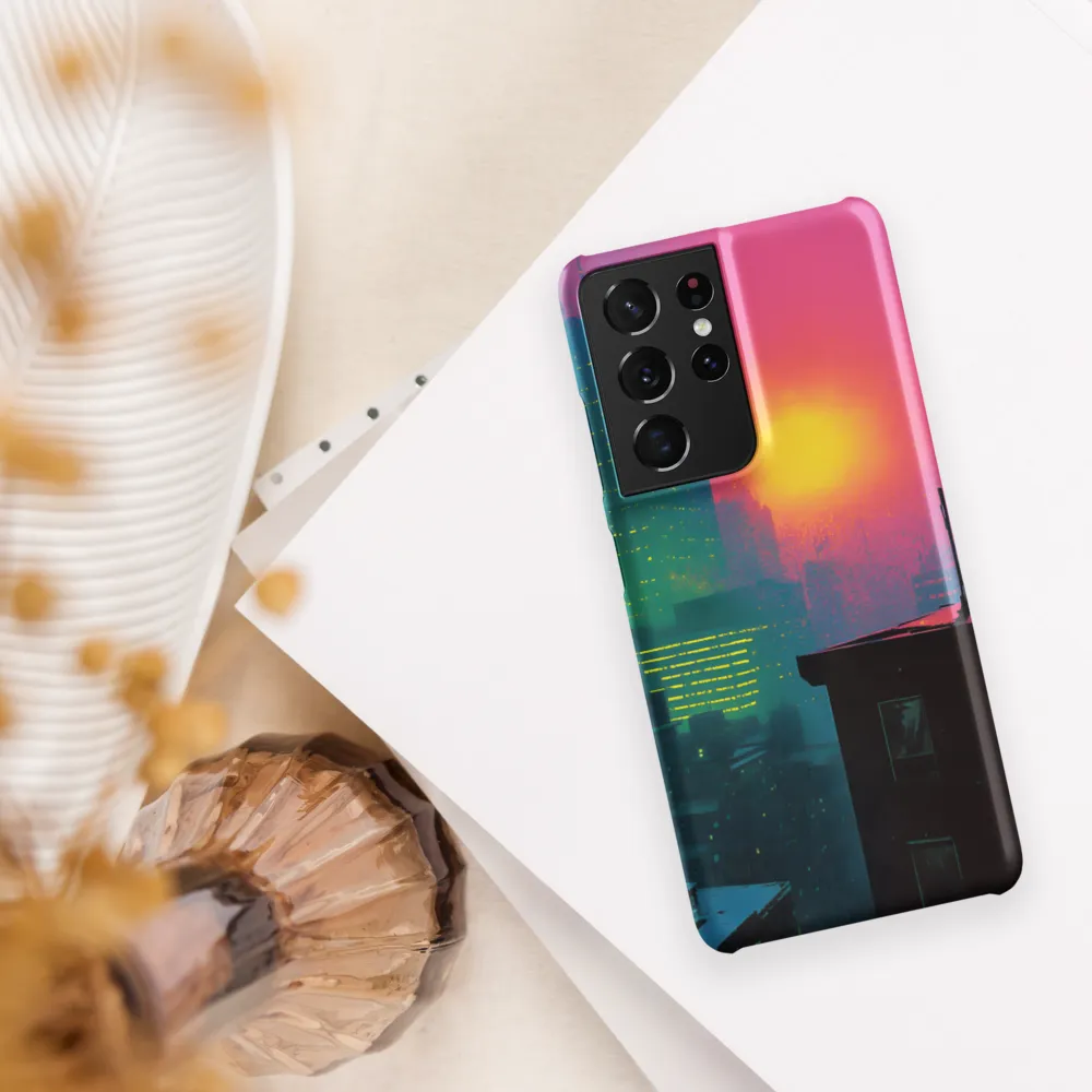 Neon Horizon | Phone Case |  S21 Ultra | Snap Case | Matte