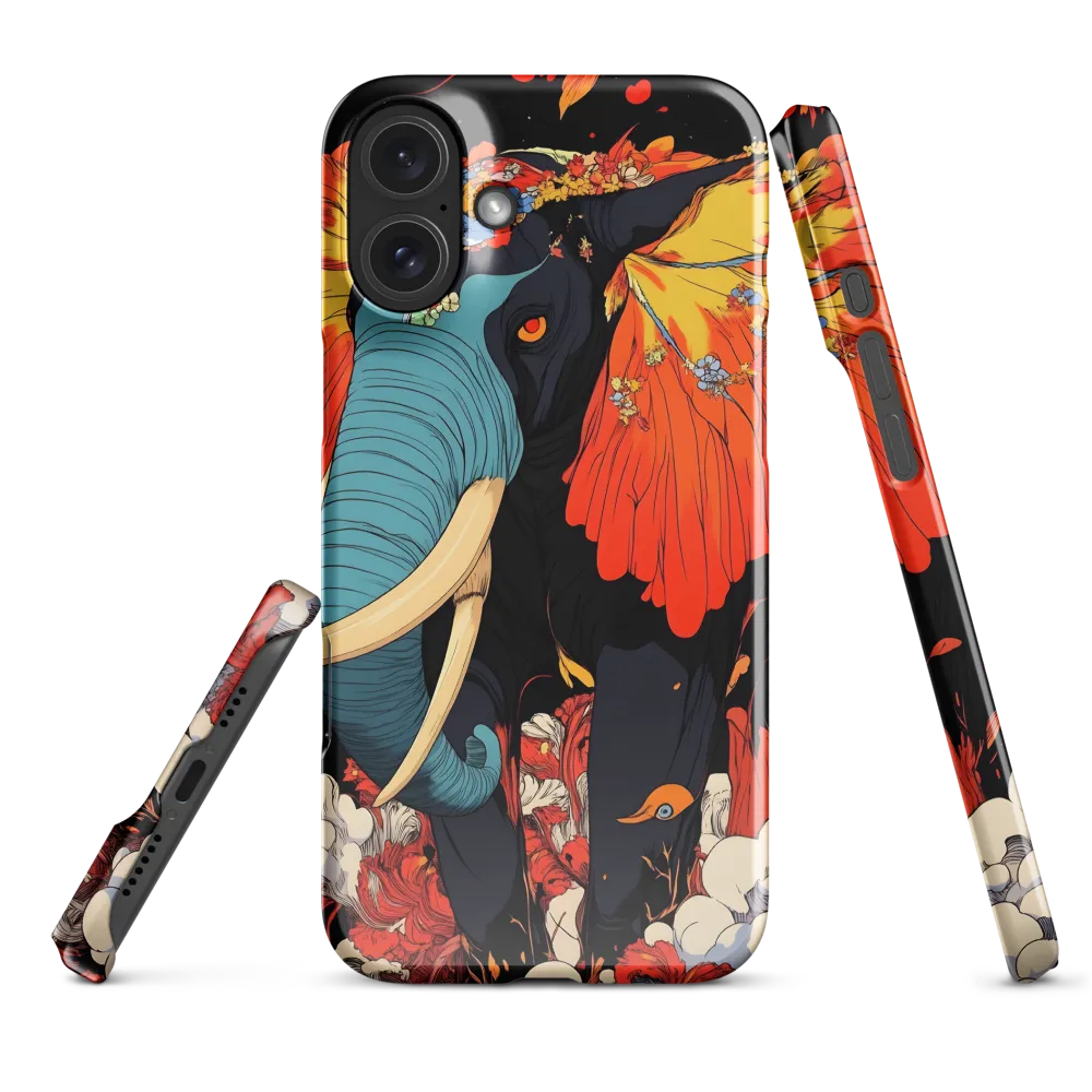 Majesty of the Floral Elephant | Phone Case |  16 Plus | Snap Case | Glossy
