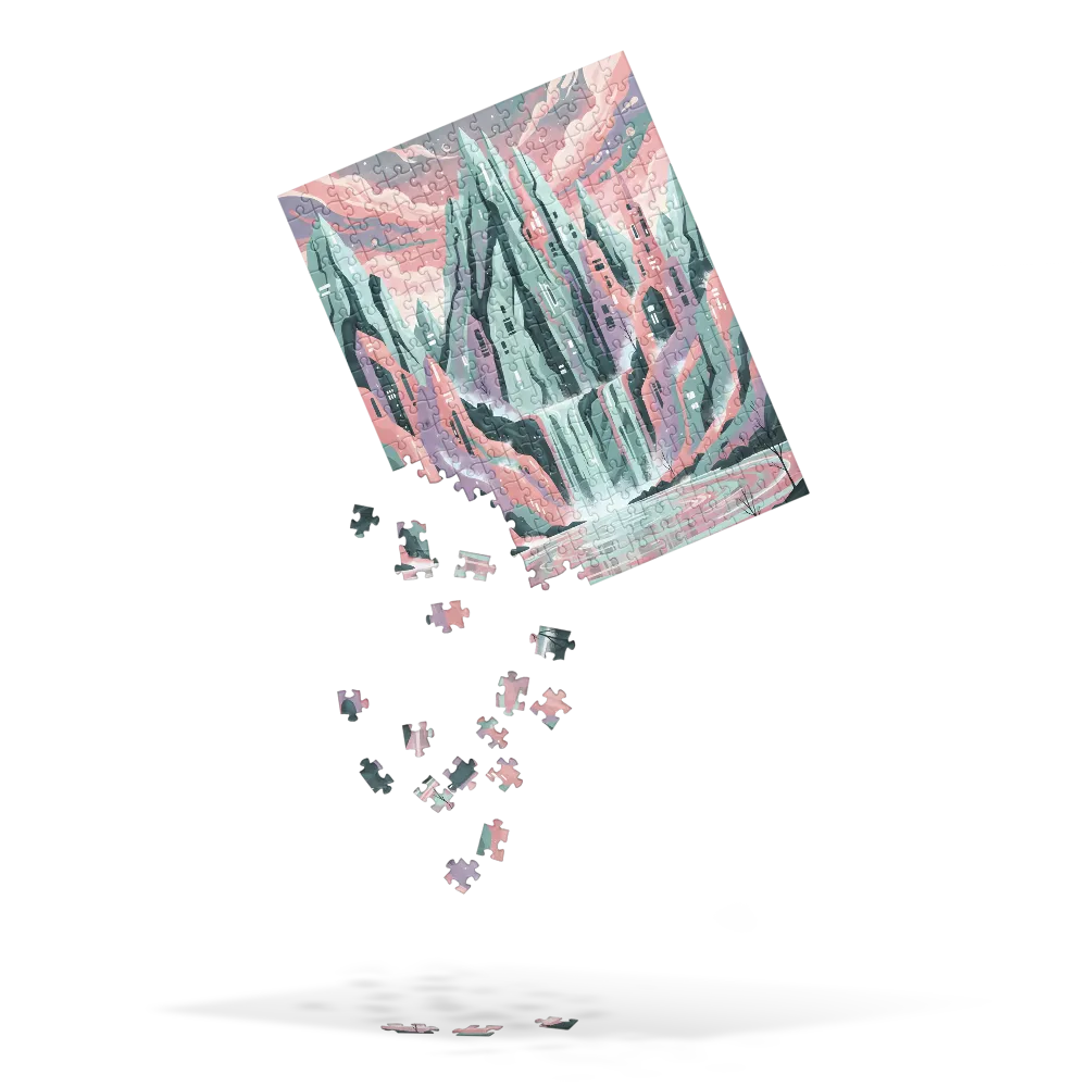 Pastel Falls 
 Jigsaw Puzzle