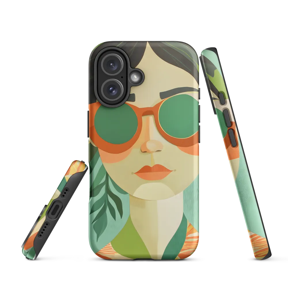 Bold Serenity: A Modern Portrait | Phone Case