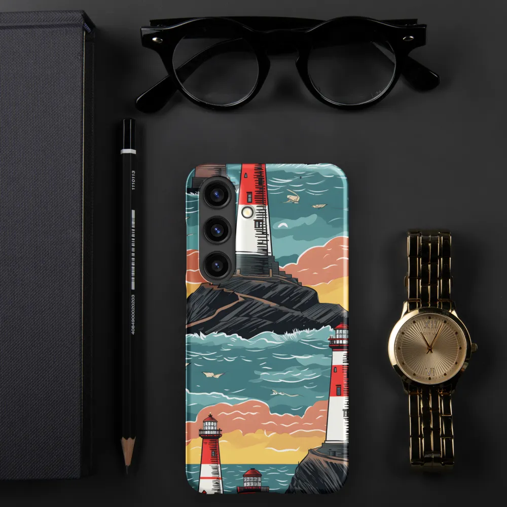 Lighthouses in a Whimsical Ocean