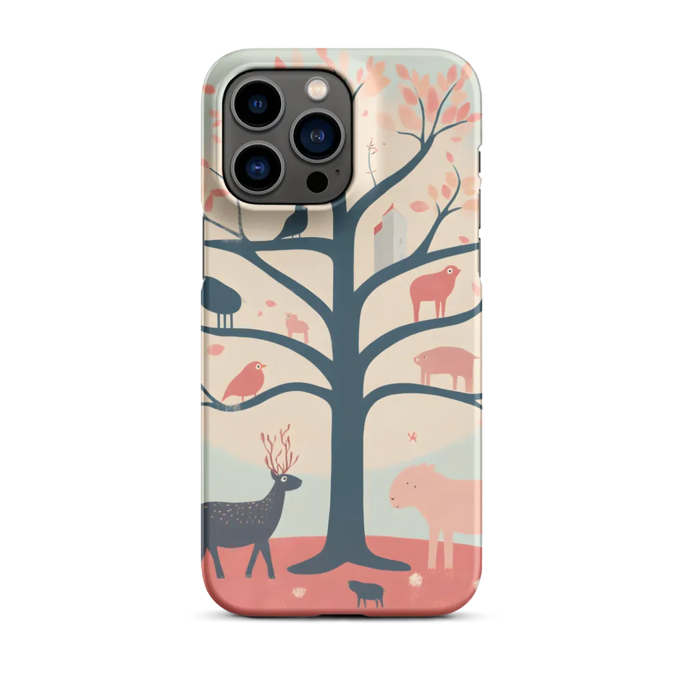 Whimsical Tree with Playful Creatures