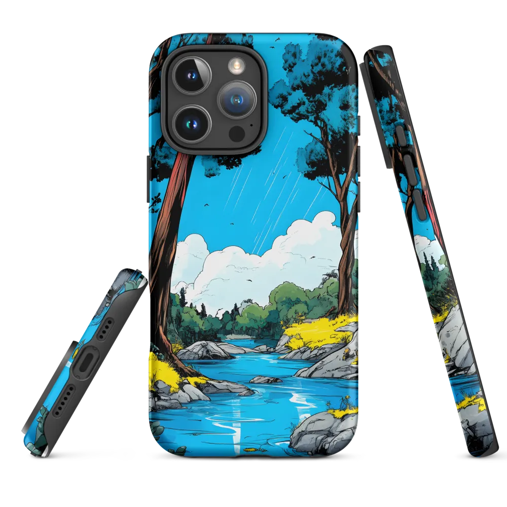 Tranquil River in a Comic Landscape