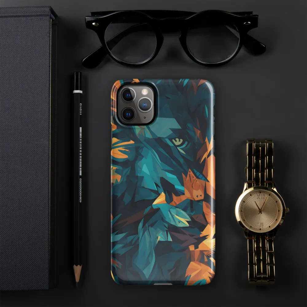 Wild Fusion: The Abstract Wolf | Phone Case |  11 Pro Max | Snap Case | Glossy