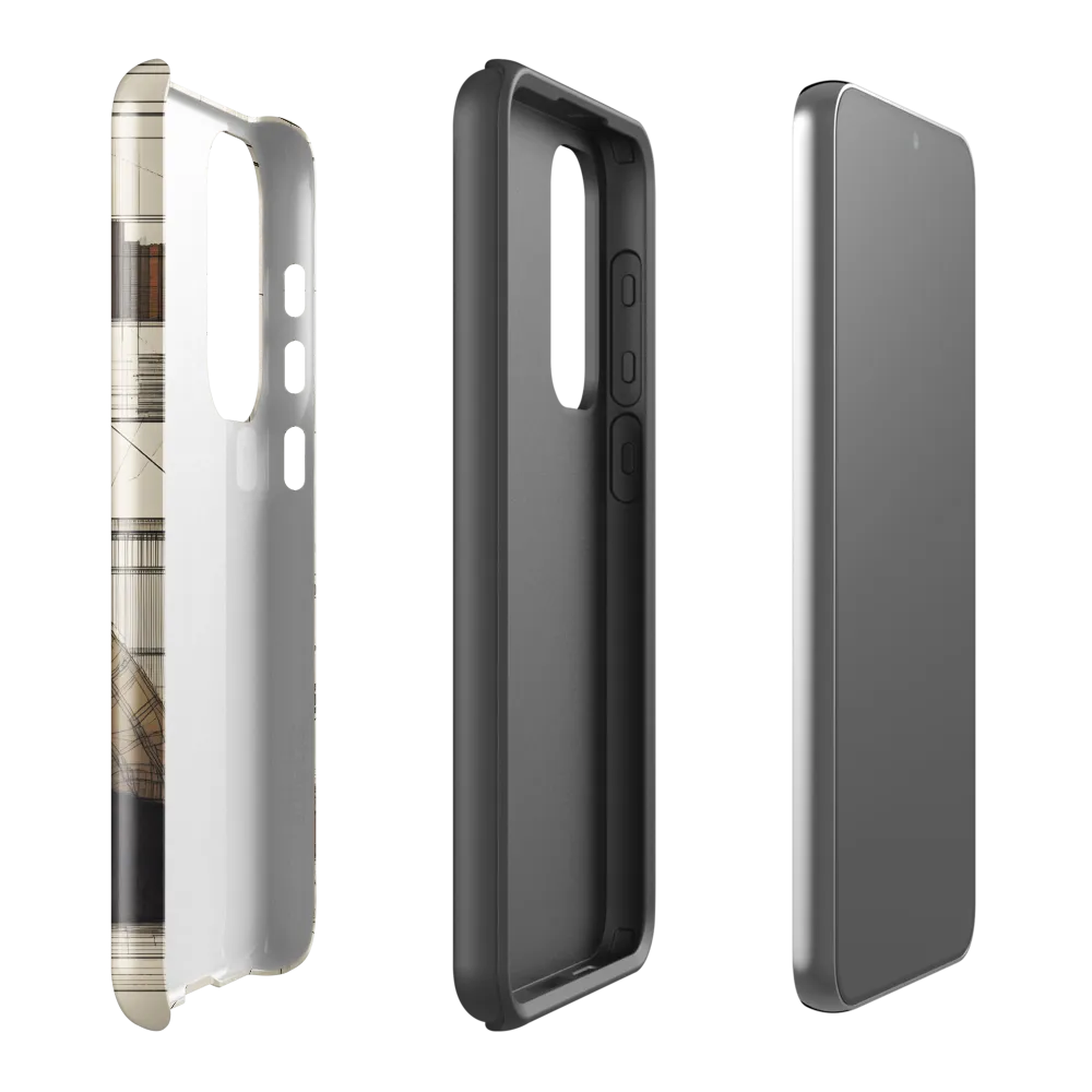 Quiet Reflections in Line | Phone Case |  S23 Plus | Tough Case | Glossy